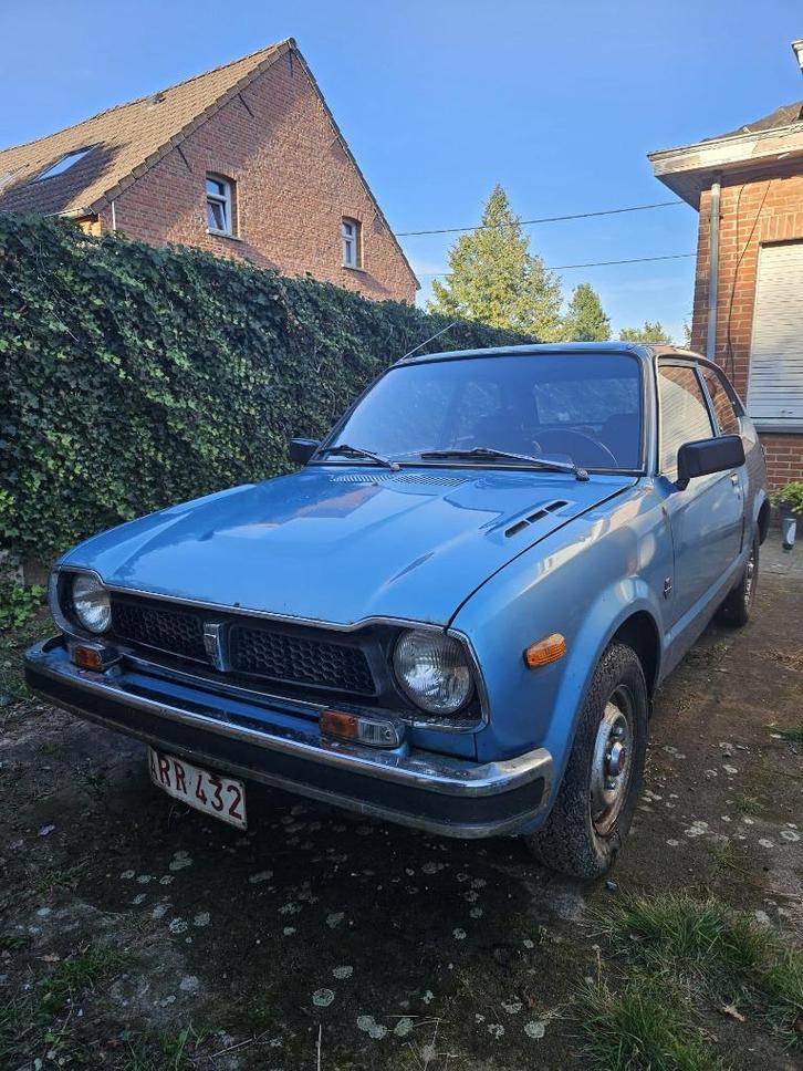 Honda Civic 1978, Auto's, Honda, Particulier, Civic, Benzine, Berline, 3 deurs, Handgeschakeld, Blauw, Zwart, Kunstmatig leder