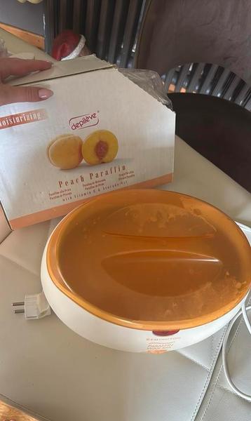 Bain de paraffine + paraffine de pêche 5 sachets, Enlèvement, Utilisé, Produit pour le bain