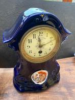 Horloge de table ancienne en porcelaine de France bleu, Enlèvement