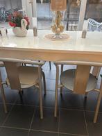 6 comfortabele metalen terrasstoelen, Tuin en Terras, Ophalen, Gebruikt