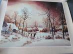 Reproductie  winterlandschap Paul Boonaert gesigneerd, Ophalen of Verzenden