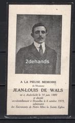 Jean Louis De Wals, Anderlecht, Brussel, Verzamelen, Bidprentjes en Rouwkaarten, Verzenden, Bidprentje