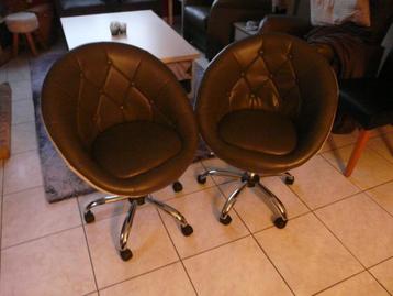 zetel stoel, Huis en Inrichting, Stoelen, Ophalen, Kunststof, Twee, Zo goed als nieuw