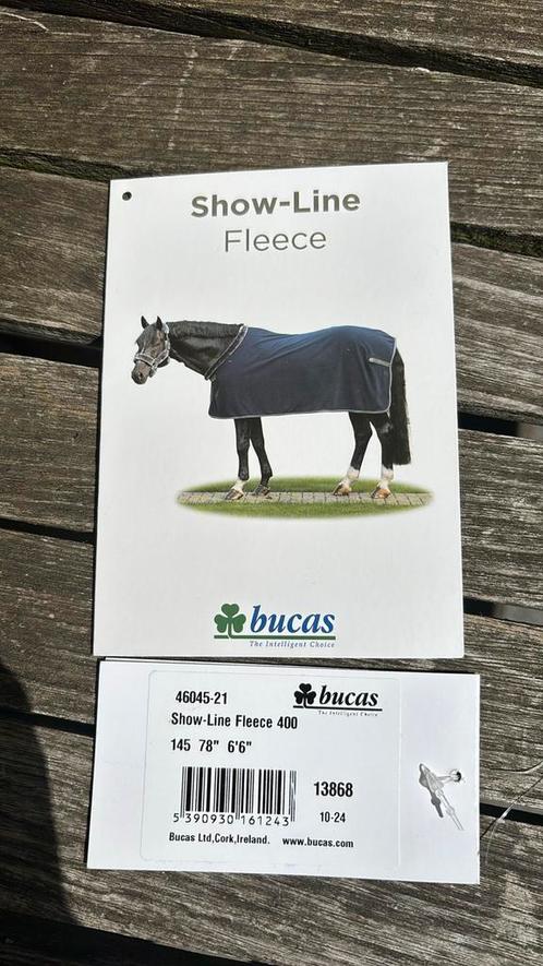 Fleece bucas blauw, maat: 145, O.M. 195 (show-line) (nieuw), Dieren en Toebehoren, Paarden en Pony's | Overige Paardenspullen