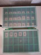 Letterbakken met letters / schrijfletters, Ophalen of Verzenden