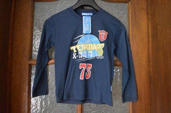 T-shirt lange mouw Tornado 73 blauw 4 jaar, Kinderen en Baby's, Kinderkleding | Maat 104, Nieuw, Jongen, Shirt of Longsleeve, Ophalen of Verzenden