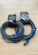 Lot de 2 Cables audio, Ophalen of Verzenden, Nieuw, Speaker of Versterker