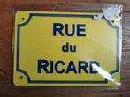 Bordje in metaal 'Ricard'. Uithangbord., Huis en Inrichting, Woonaccessoires | Tekstborden en Spreuken, Ophalen of Verzenden, Zo goed als nieuw