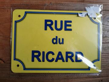 Bordje in metaal 'Ricard'. Uithangbord.   beschikbaar voor biedingen