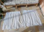 Witte lakens van 100% polyester met plooien, Ophalen of Verzenden, Wit, Zo goed als nieuw