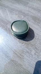 Kleine ronde etui voor sieraden of make-up, Handtassen en Accessoires, Toilettassen, Ophalen of Verzenden, Nieuw, Groen, Heer of Dame