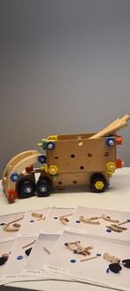 Vintage educatief houten vrachtwagen, Antiek en Kunst, Ophalen