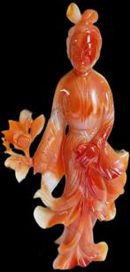 Agaat Beeld Geode Kwan Yin China, Verzenden