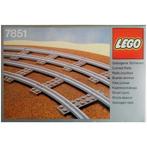 LEGO 7851 12 VOLT Gebogen rails, Enlèvement ou Envoi, Utilisé, Briques en vrac, Lego