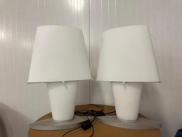 TBE 2x lampes de table Daniela Puppa pour Fontana Arte 1994, Enlèvement ou Envoi, Comme neuf, Métal, Tafellamp Bureaulamp Design Lamp