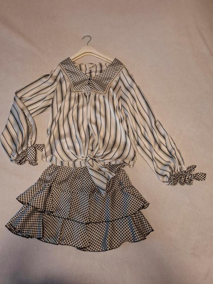 Rok en hemdsblouse NKN NEKANE, Kleding | Dames, Dames-kledingpakketten, Zo goed als nieuw, Maat 36 (S), Ophalen of Verzenden