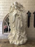 Fors Maria beeld met engelen - polystone - crème-wit, Ophalen of Verzenden, Kunststof, Mensenbeeld
