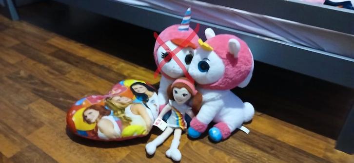 K3 knuffels + kussen + popje, Kinderen en Baby's, Speelgoed | Knuffels en Pluche, Zo goed als nieuw, Overige typen, Ophalen