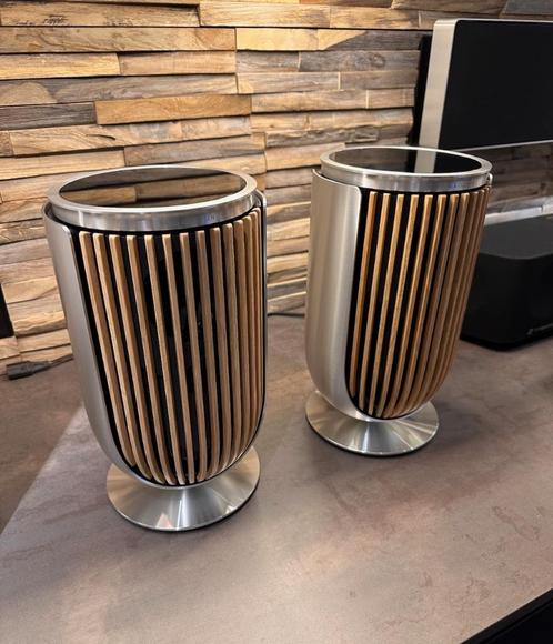 Bang & Olufsen Beolab 8 Alu met Oak of Light Oak covers B&o, Audio, Tv en Foto, Luidsprekerboxen, Zo goed als nieuw, Front, Rear of Stereo speakers