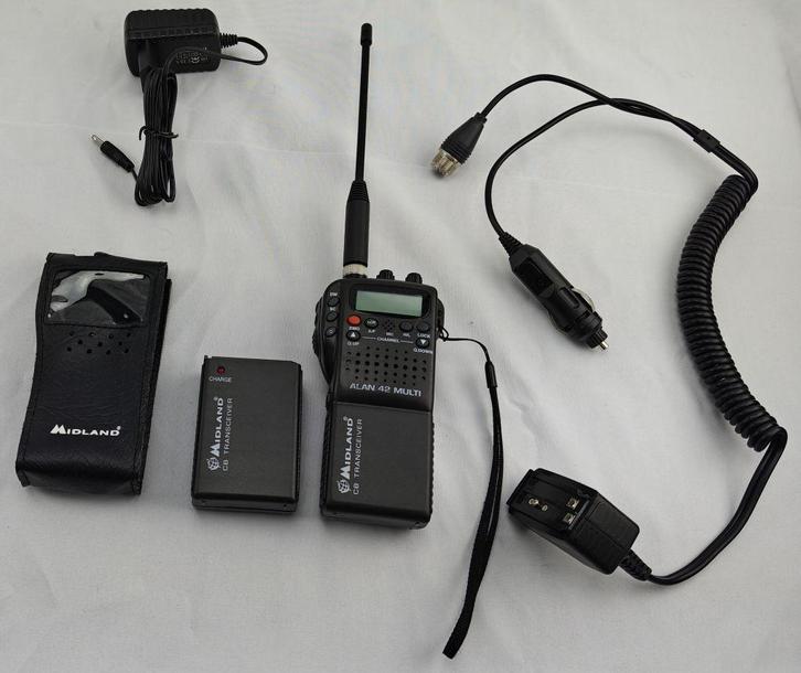 Midland Alan 42 Multi CB Portofoon, Telecommunicatie, Portofoons en Walkie-talkies, Zo goed als nieuw, Portofoon of Walkie-talkie