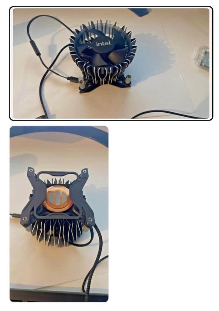 Intel Laminar RH1 CPU Cooler LGA1700-processors met RGB, Computers en Software, Processors, Zo goed als nieuw, Ophalen