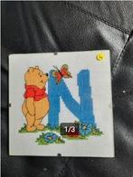Broderie encadrée (verre) Winnie l'ourson - Lettre « N », Hobby & Loisirs créatifs, Broderie & Machines à broder, Enlèvement ou Envoi