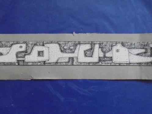 Hubert Minnebo  Inkttekening  Ontwerp bracelet, Antiek en Kunst, Kunst | Tekeningen en Fotografie, Verzenden