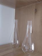 lampenglas-glas voor olielamp-mondgeblazen-VINTAGE, Ophalen of Verzenden