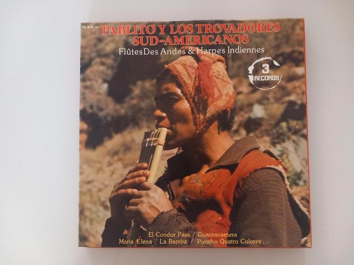 3LP Box Pablito y Los Trovadores Latin Andes Harp Fluit, Cd's en Dvd's, Vinyl | Latin en Salsa, 12 inch, Ophalen of Verzenden