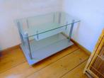 TV meubel, Ophalen, Gebruikt, 100 tot 150 cm, Glas