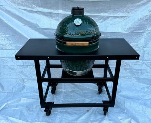 Big green egg large met tafel en garantie, Tuin en Terras, Houtskoolbarbecues, Nieuw, Ophalen