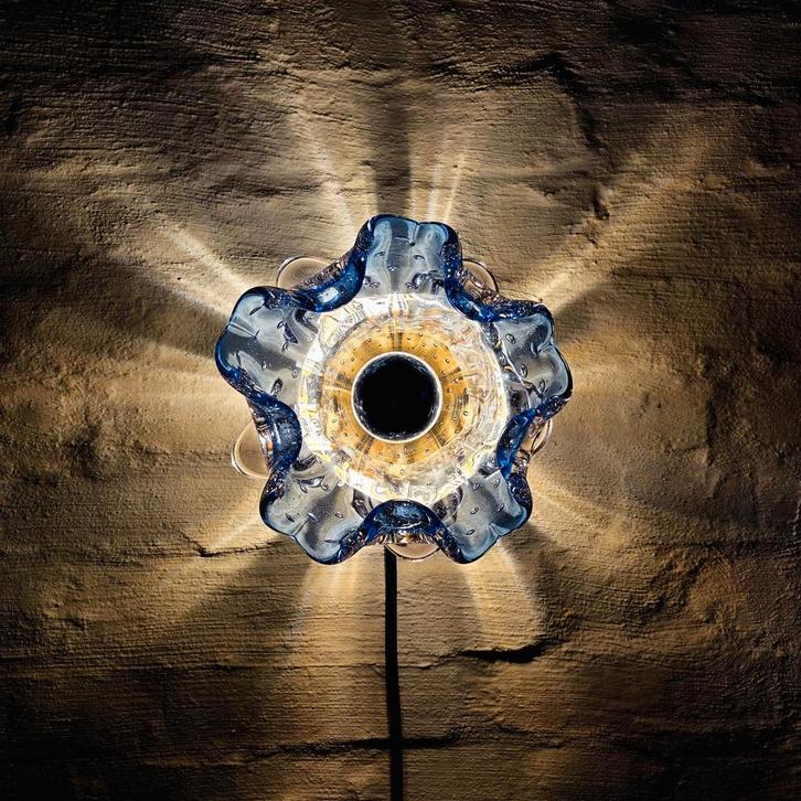 Vintage Murano glazen wandlamp, Antiek en Kunst, Antiek | Verlichting, Ophalen of Verzenden