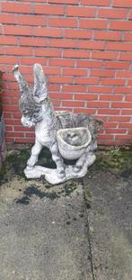 Stenen ezel(in zijn 2manden kunnen bloemen in geplaatst word, Tuin en Terras, Tuinbeelden, Ophalen