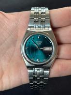 Seiko 5 SNK665 - Automatic Watch with Green Globe Dial, Handtassen en Accessoires, Horloges | Antiek, Seiko, Staal, Met bandje