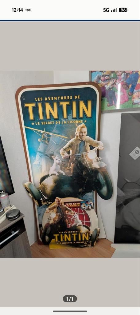 Grand plaque Tintin