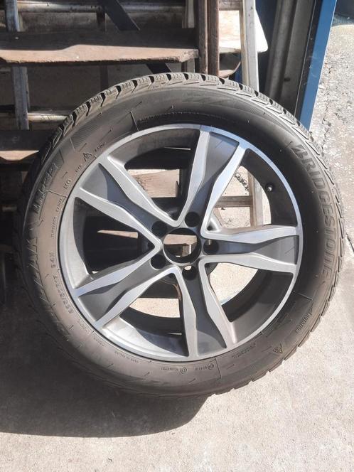 4 Originele Mercedes c-classe 17" velgen met winterbanden., Auto-onderdelen, Banden en Velgen, Velg(en), Winterbanden, 17 inch