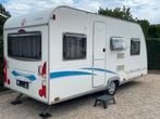 4 persoons caravan Burstner 435, rondzit, vast bed bj 2008, Caravans en Kamperen, Schokbreker, Rondzit, Bedrijf, 750 - 1000 kg
