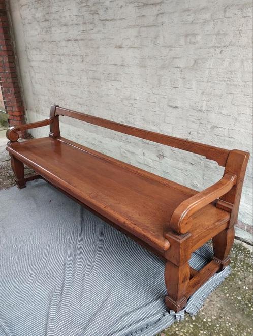 Mooie zware zitbank/hallbank.... 1m80...0478028005, Antiek en Kunst, Antiek | Meubels | Stoelen en Sofa's, Ophalen of Verzenden