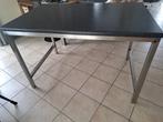 Inox tafel, Huis en Inrichting, Tafelonderdelen, Ophalen, Gebruikt, 100 tot 150 cm, 50 tot 100 cm