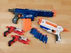 nerf geweren retaliator en n-strike elite dubbel geweer, Utilisé, Enlèvement ou Envoi