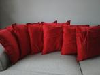 6 kussens met kussenslopen ikea 50x50, Huis en Inrichting, Ophalen, Zo goed als nieuw