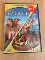 Spirit + sinbad dvd, Comme neuf, Enlèvement ou Envoi