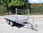 Plateau dubbelas 750kg 158x260cm, Ophalen, Zo goed als nieuw