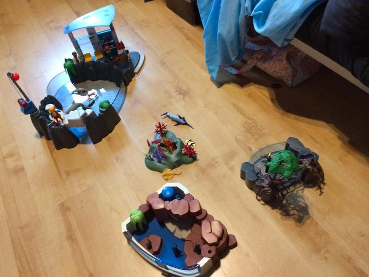 Playmobil: dolfijnen-krokodillen-zeevissen-pinguins, Kinderen en Baby's, Speelgoed | Playmobil, Zo goed als nieuw, Complete set