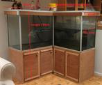 Uniek dubbel aquarium of terrarium met kasten, Ophalen, Gebruikt, Leeg aquarium