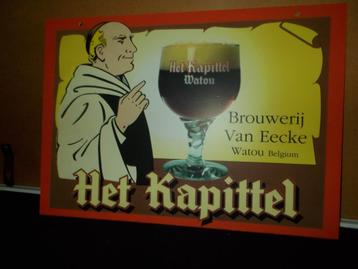 WATOU - Het Kapittel -  VAN EECKE- reclame in pvc uit 90's-1, Ophalen of Verzenden, Zo goed als nieuw, Reclamebord, Plaat of Schild