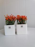 Set van 2 potjes met namaak bloemen ASA GERMANY, Zo goed als nieuw, Ophalen