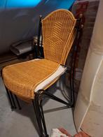 Rotanstoel met ijzeren frame, Ophalen, Gebruikt