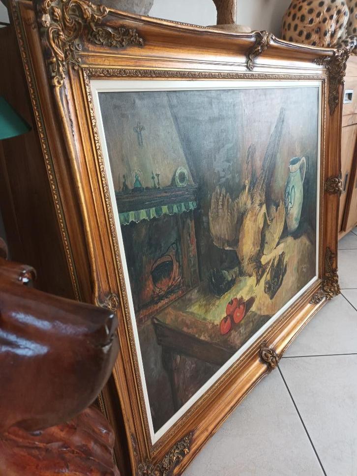 Schilderij jacht tafereel , groot , prachtig stuk, Antiek en Kunst, Kunst | Schilderijen | Klassiek, Ophalen