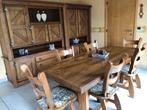Massief eiken eetplaats in goede staat, Huis en Inrichting, Complete eetkamers, Ophalen, Gebruikt, Klassiek landelijk, 4 tot 6 stoelen